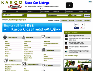 classifieds.karoo.co.uk screenshot