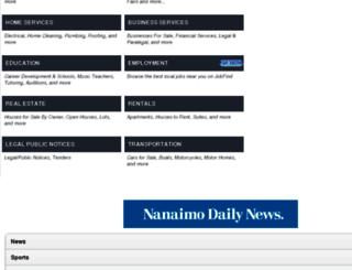 classifieds.nanaimodailynews.com screenshot