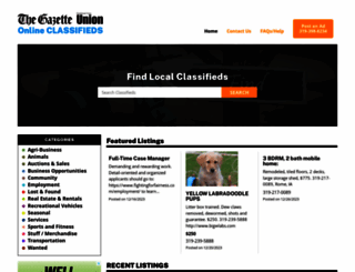classifieds.thegazette.com screenshot