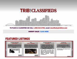 classifieds.triblive.com screenshot