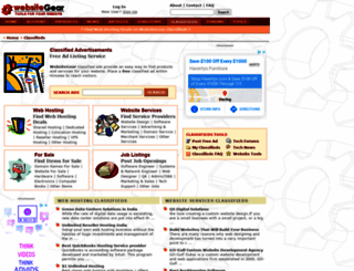 classifieds.websitegear.com screenshot