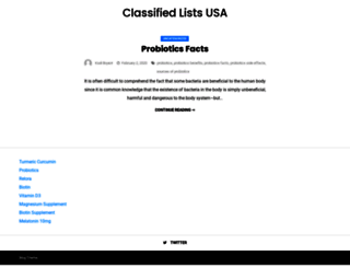 classifiedslist.in screenshot