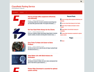 classifiedspostingservice.com screenshot