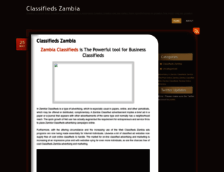 classifiedszambia.wordpress.com screenshot