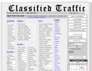 classifiedtraffic.com screenshot