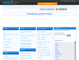 classiopen.com.pt screenshot
