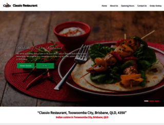 classiorestaurant-toowoomba.com.au screenshot