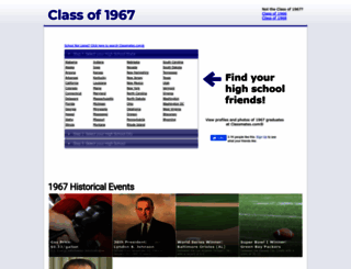 classof1967.net screenshot