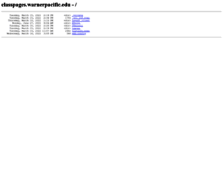 classpages.warnerpacific.edu screenshot