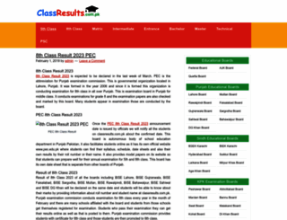 classresults.com.pk screenshot
