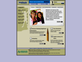 classroom.kidshealth.org screenshot
