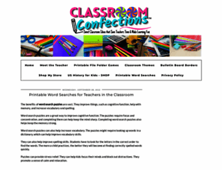 classroomconfections.com screenshot