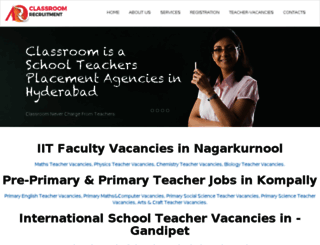 classroomrecruitment.com screenshot