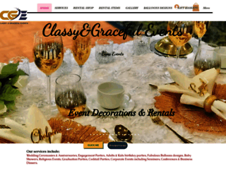 classygracefulevents.com screenshot