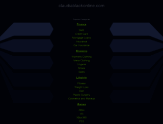 claudiablackonline.com screenshot