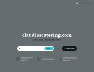 claudiascatering.com screenshot