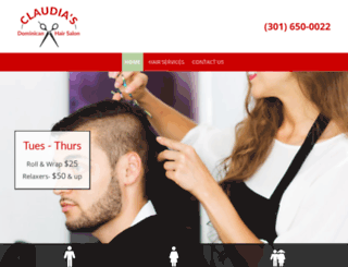 claudiasdominicanhairsalon.com screenshot