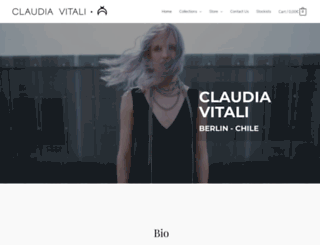 claudiavitali.com screenshot