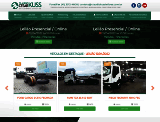 claudiokussleiloes.com.br screenshot