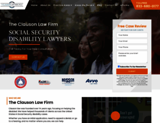 clausonlaw.com screenshot