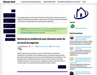 clausulasuelo.info screenshot