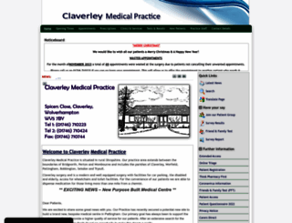 claverleymedicalpractice.co.uk screenshot