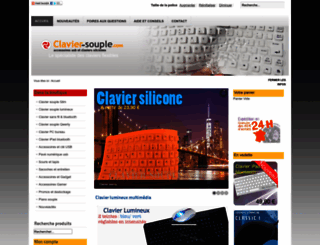 clavier-souple.com screenshot