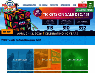 claycountyfair.org screenshot