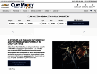 claymaxeychevrolet.com screenshot