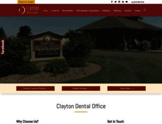claytondentaloffice.com screenshot