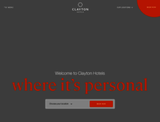 claytonhotels.com screenshot