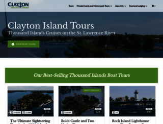 claytonislandtours.com screenshot
