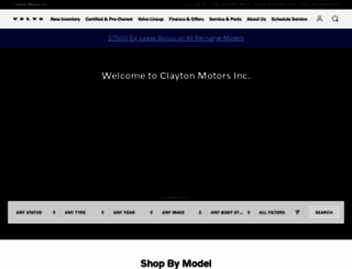 claytonvolvo.com screenshot