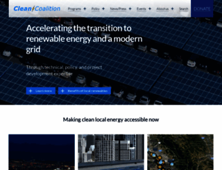 clean-coalition.org screenshot