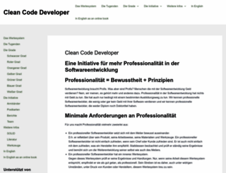 clean-code-developer.de screenshot