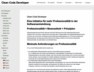 clean-code-developer.de screenshot
