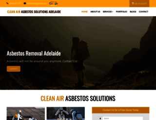 cleanairasbestos.com.au screenshot