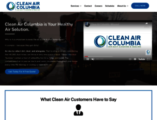 cleanaircolumbia.com screenshot