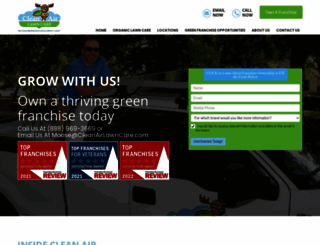 cleanairlawncare.com screenshot