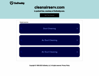 cleanairserv.com screenshot