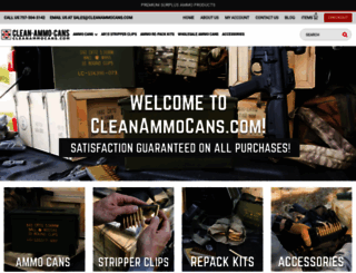 cleanammocans.com screenshot