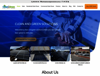 cleanandgreensolutions.com.au screenshot
