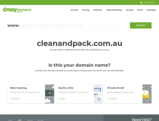 cleanandpack.com.au screenshot