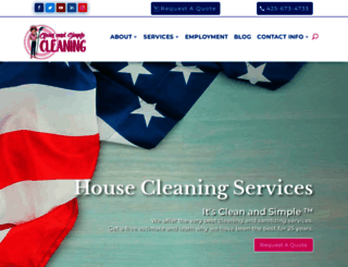 cleanandsimplecleaning.com screenshot