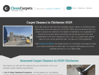 cleancarpetschichester.co.uk screenshot