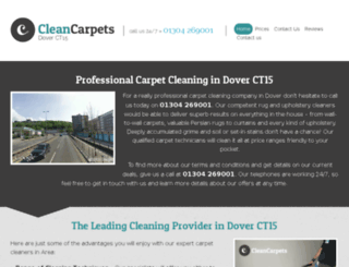 cleancarpetsdover.co.uk screenshot
