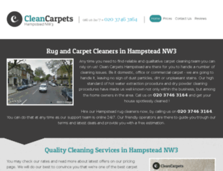 cleancarpetshampstead.co.uk screenshot