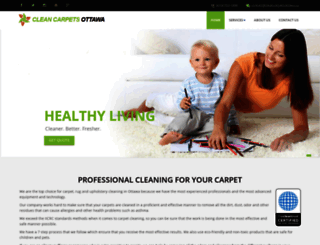 cleancarpetsottawa.ca screenshot