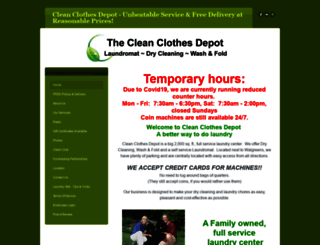 cleanclothesdepot.com screenshot