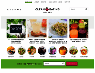 cleaneatingkitchen.com screenshot